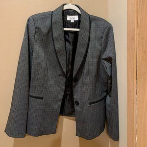 Le Suit Women's 2-Button Blazer Gray